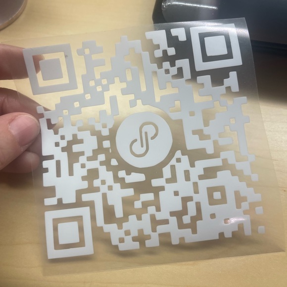 YOURS Office Custom Qr Code Vinyl Sticker Poshmark